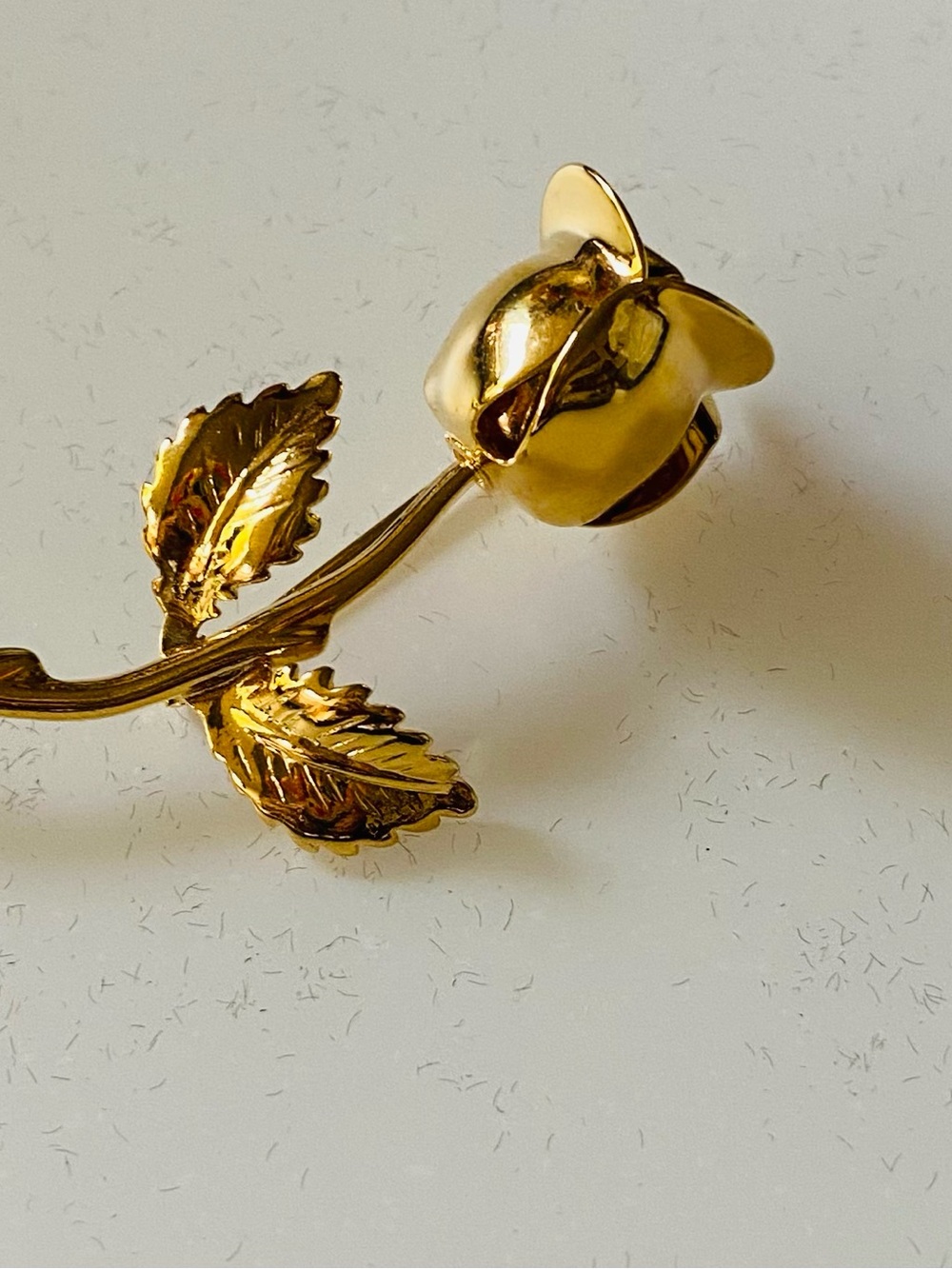 Vintage Monet Gold Rose Brooch - Elegant Floral Pin in Gold Tone